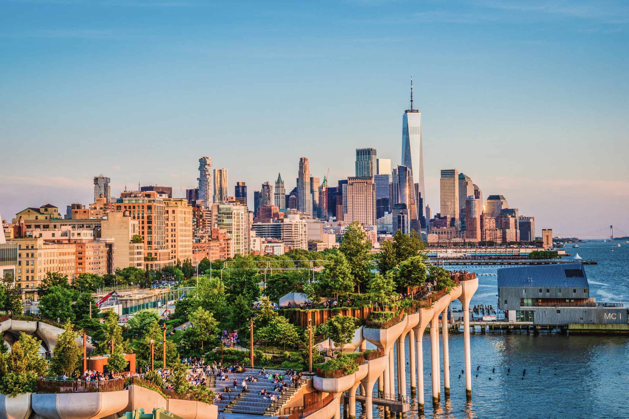 Travel Nursing in New York Aerial view of manhattan, new york city.