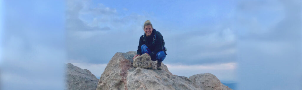 Working Tourist: Photo of healthcare professional, Lizzie, hiking