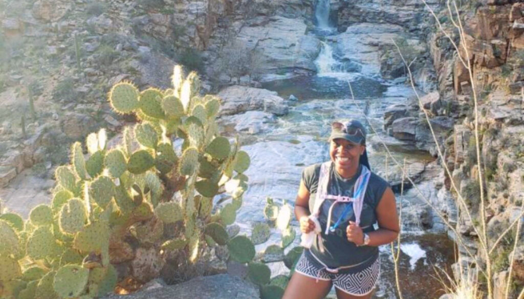 Image: Travel nurse Rachael Jones in Tuscon, Arizona