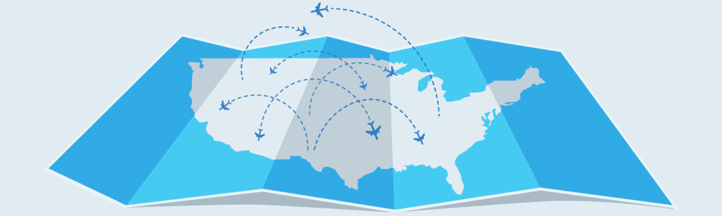 Banner: map of united states
