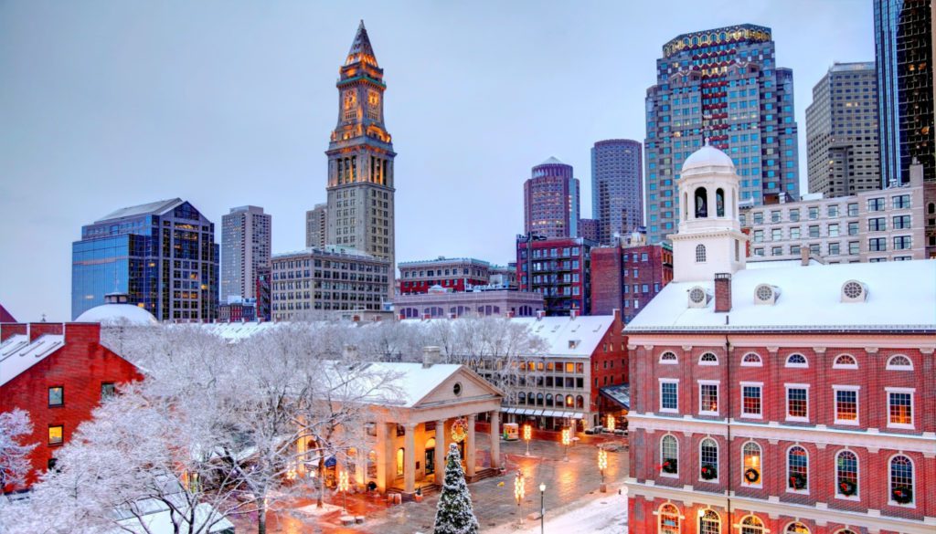 image of the city of Boston for travel nursing guide