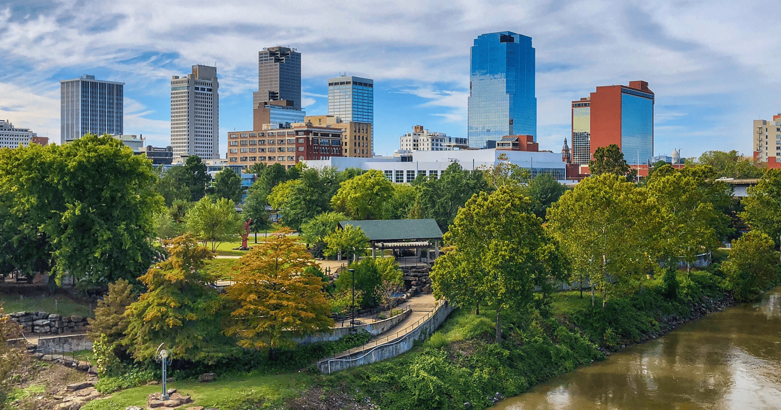 The skyline of nashville, tennessee.